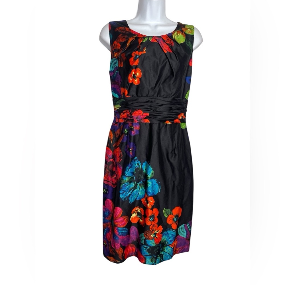 Jones New York dress size 6 multi-color sleeveless cocktail dress 🖤